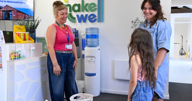 A children attending Makewell clinic