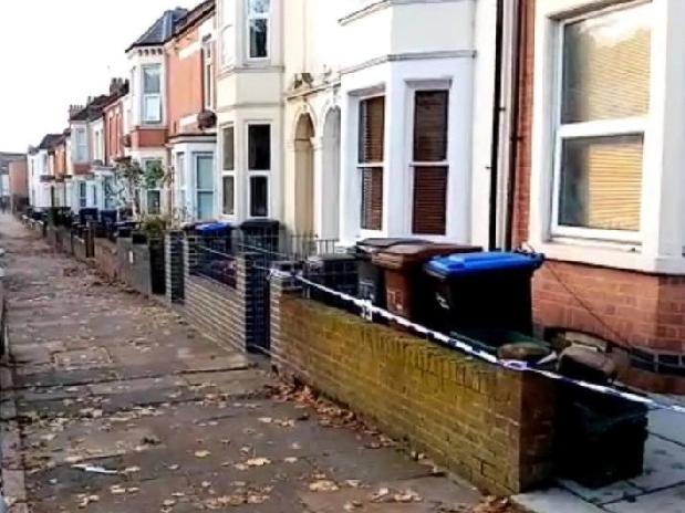A house in Stimpson Avenue, Northampton, has been cordoned off following the stabbing on Tuesday night