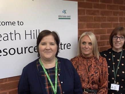 From left: Amanda Griffiths, group head of Adult Services (MKC), Sarah Nickson, service manager of Adult Social Care and Joint Commissioning (MKC) and Sharon Young, registered manager of the Integrated Autism Service (MKC)