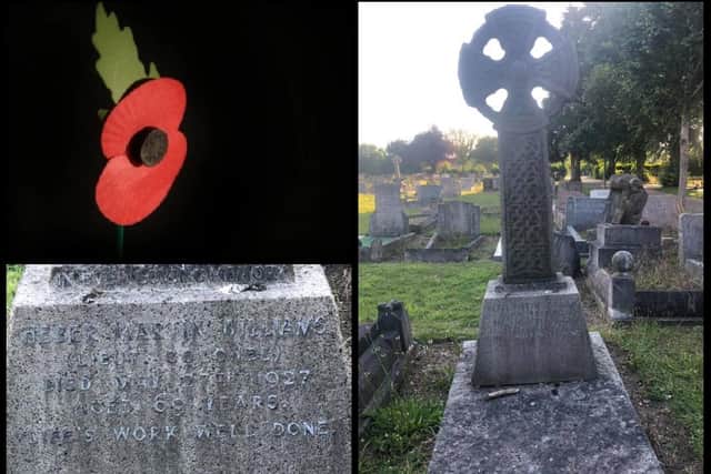 The grave of Lieutenant Colonel Heber Martin Williams has been given a makeover ahead of Remembrance