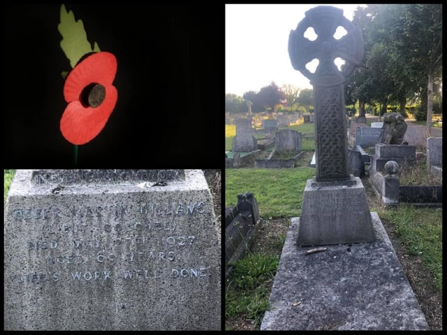 The grave of Lieutenant Colonel Heber Martin Williams has been given a makeover ahead of Remembrance