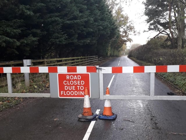 The road has been closed