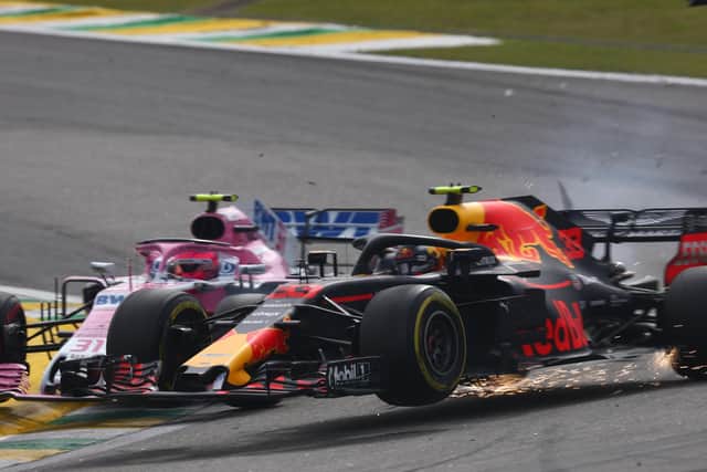 Verstappen was taken out of the lead by Esteban Ocon in 2018