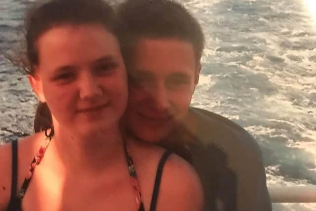 Haydon with sister Leah who is still missing