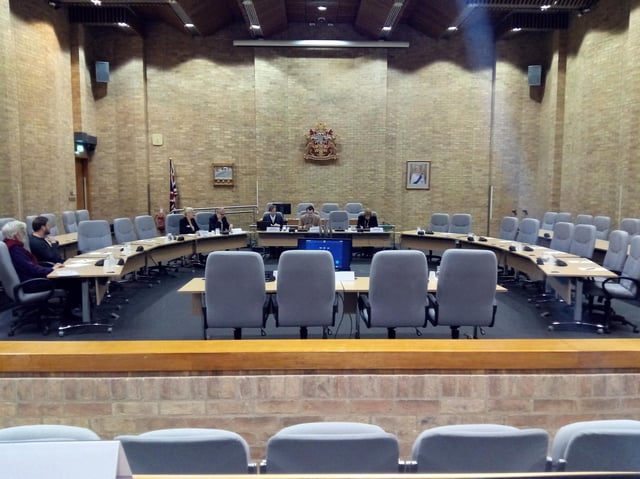 Milton Keynes Council chamber