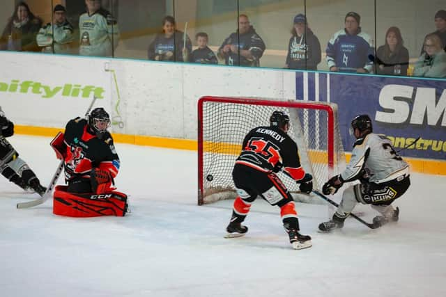 Lightning vs Telford. Pic: Tony Sargent