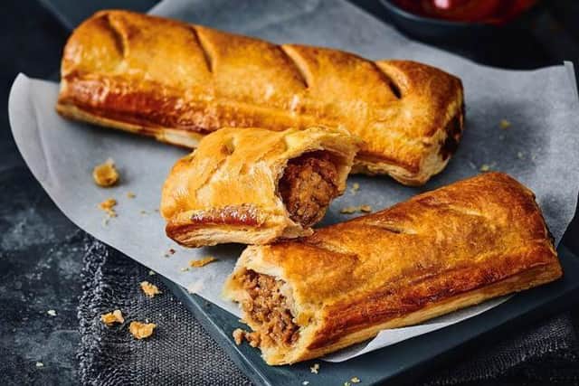 The M&S giant hot vegan sausage roll