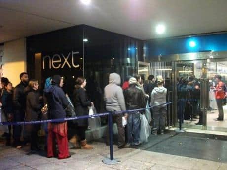 The Boxing Day sale attracts early morning queues every year