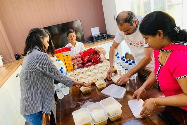 Preparing the home-cooked food