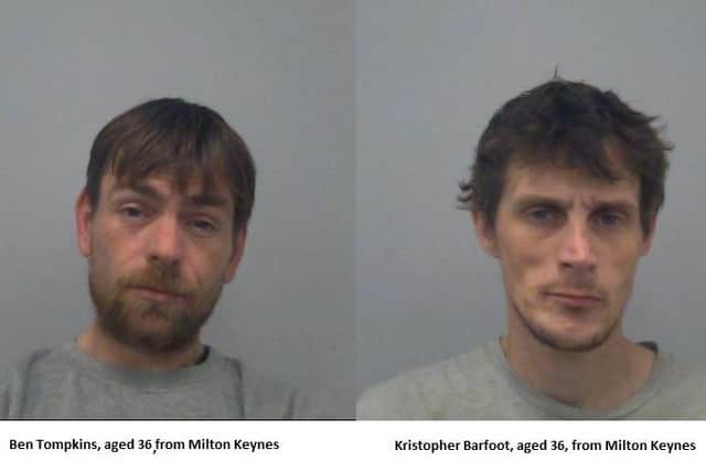 Tomkins (left) and Barfoot should not be approached