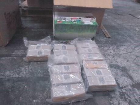 Packs of heroin were seized