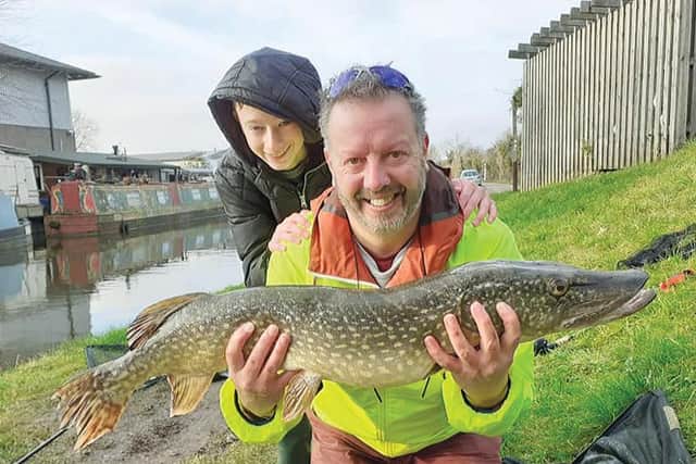 Rob and Will Harriman's canal pike