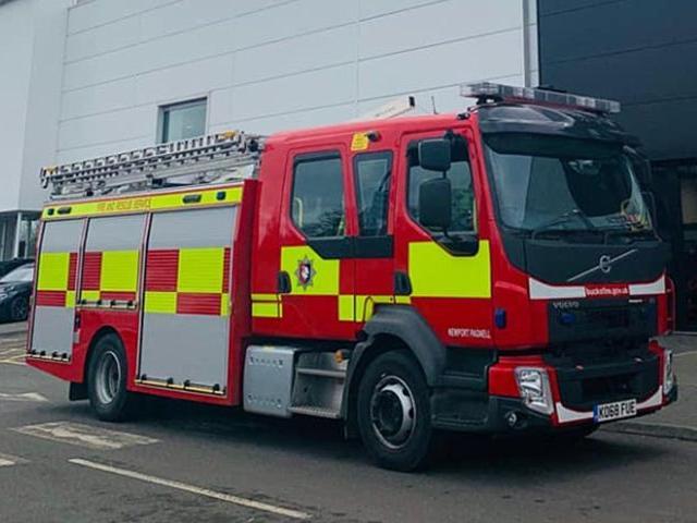 Firefighters rushed to the scene
