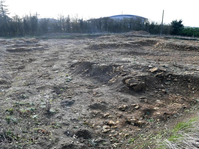 The graves are still visible