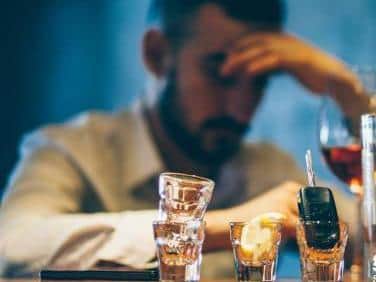 More men than women are admitted with alcohol problems