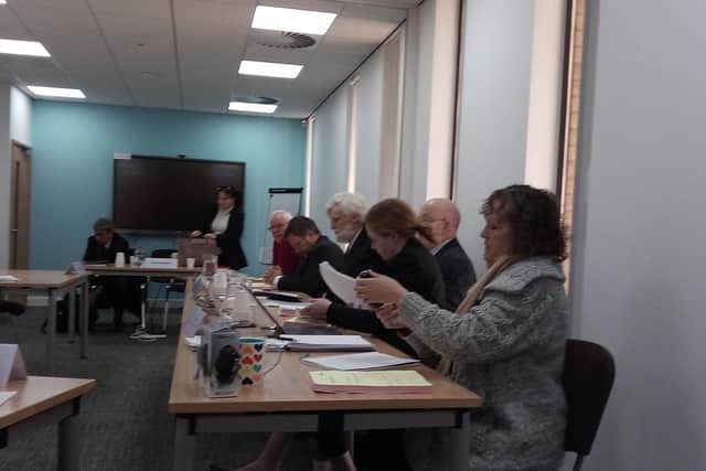 The standards sub committee in action