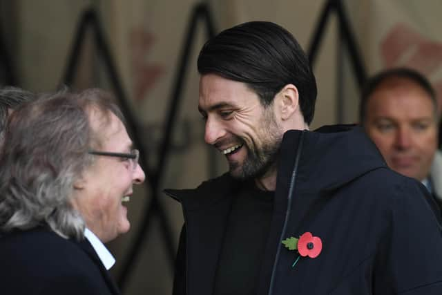 Russell Martin with chairman Pete Winkelman