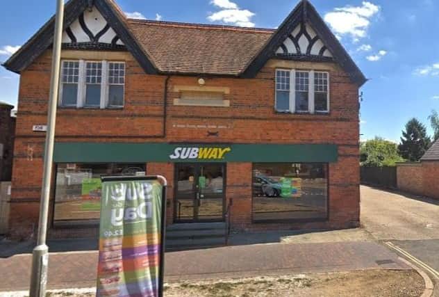 The flats are above a Subway in Newport Pagnell