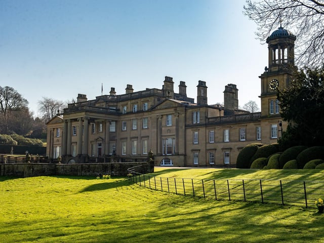 Beautiful Broughton Hall, near Skipton, is Mrs Pumphrey's grand residence.