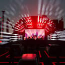 An artist's impression of Utilita Live From The Drive-In concert series stage.