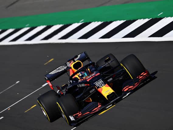 Alex Albon at the wheel of the RB16