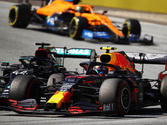 Albon and Hamilton clashed late in the race, costing Albon a podium finish