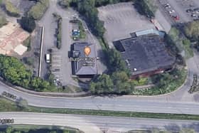 The Burger King site sits off Saxon Street in Bletchley