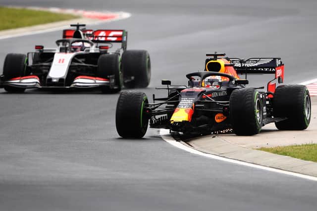 Max Verstappen crashed on the way to the grid