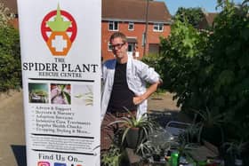 Bill at MK's Spider Plant Rescue Centre