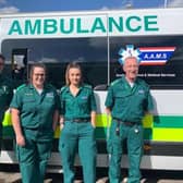 Some of the Acute Ambulance and Medical Services crew