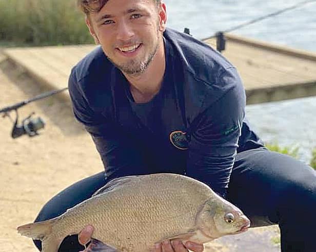 NOT huge  but it's Harry Sam's first (hopefully of many) fish after months of trying