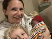 Helen Colby-Major after her successful home birth