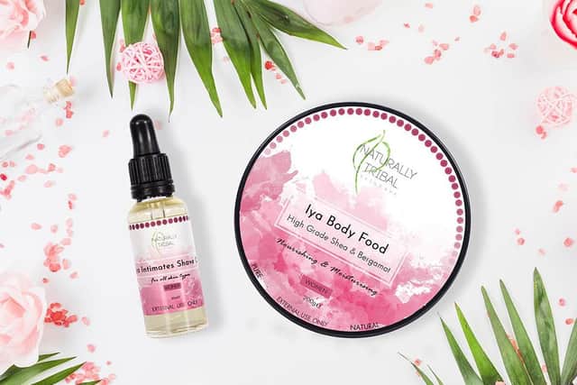 Just some of the Naturally Tribal Skincare range