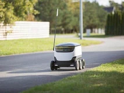 The robots deliver to thousands of people in MK