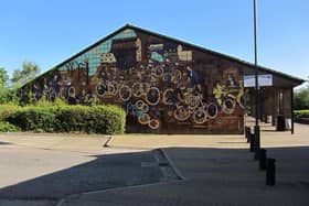 Bicycle Wall in Stantonbury