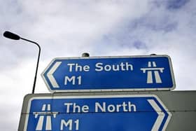 The M1 is shut northbound from Junction 15 on Thursday lunchtime