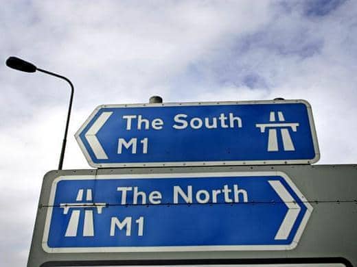 The M1 is shut northbound from Junction 15 on Thursday lunchtime