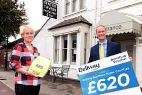 Heather McBurnie with Bellway Northern Home Counties Sales Director, Luke Southgate