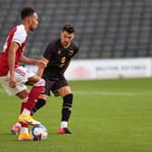 Pierre-Emerick Aubameyang with Regan Poole