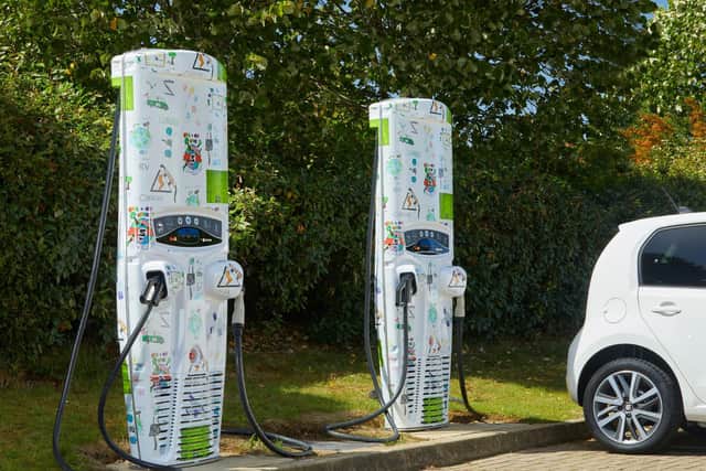 The charge points are transformed
