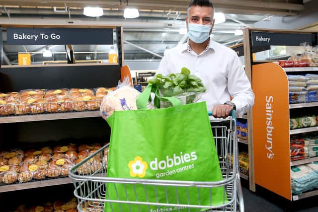 You can now do a Sainsbury's shop at Dobbies