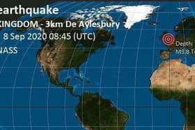 The earthquake hit at 8.45am today (Tuesday, September 8)