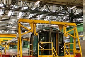 One of the new Class 730 trains on the production line in Derby. Photos: London Northwestern Railway