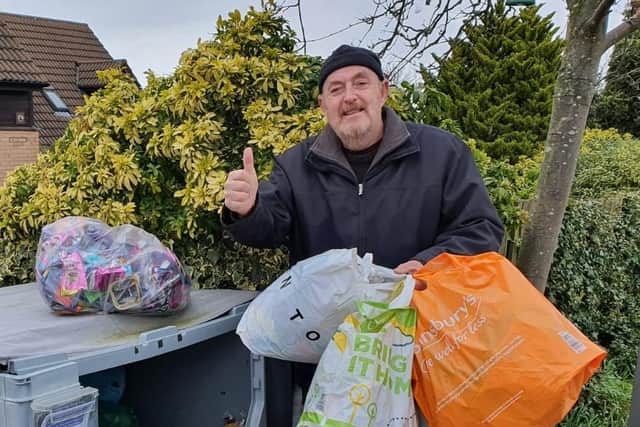 George Thomson, who runs Charity Recycling MK