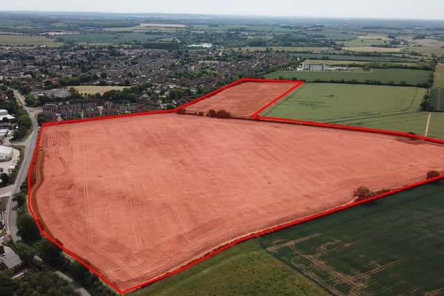 The Olney site where the 250 homes will be built