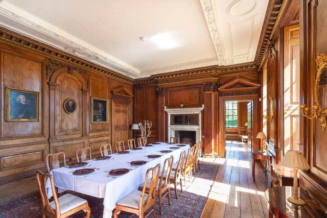 The dining area of the mansion