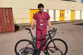 Dr Andrew Dooley with his new bike