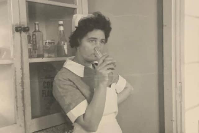 Joyce pictured in her nursing days