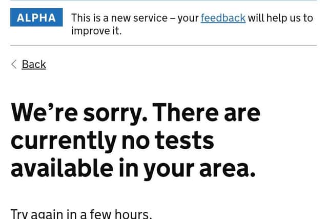 No tests available