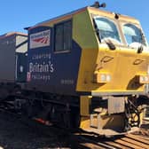 A leaf-sweeping train